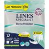 Lines Specialist Derma Protection pannolone mutandina maxi plus taglia m 12 pezzi