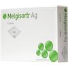 molnlycke Melgisorb ag medicazione con carbossilmetilcellulosa e ioni d'argento 10 x 10 cm 10 pezzi