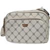 COVERI COLLECTION Borsa Donna Spallaccia Francesina in Ecopelle Stampa Personalizzata Multitasche doppio Scomparto Tracolla Regolabile Dimensioni: 25 X 18 X 9 cm. ART. 80013 (BEIGE)