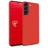 MyGadget Cover per Samsung Galaxy S22 - Case Ultra Morbida con Bordi Rinforzati - Custodia Silicone Antiurto e Antigraffio - Rosso