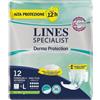 Lines Specialist Derma Protection 12 pannoloni a mutandina taglia L
