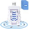 AOOWU Portatile Repellente per Insetti, 12 Pezzi Piastrine Antizanzare, USB Mosquito Killer Repeller, Elettrico per zanzare Sicurezza, Summer Sleep Repellente Fa Un'escursione All'aperto All'aperto
