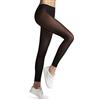 FALKE Matt Deluxe 30 DEN W Le trasparenti velati tinta unita 1 pezzo, Leggings Donna, Nero Black 3009, M