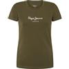 Pepe Jeans New Virginia SS N T-Shirt, Verde (Verde Foglia), XS Donna