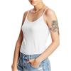 Hanes Cami with Built-in Shelf Bra, Stretch Cotton Camisole, Adjustable Straps Canottiera da Donna, Bianco