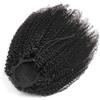 QRSTUVXZY Coda di Cavallo Extension 10 -24 Capelli Remy Brasiliani Neri Naturali Pezzi di Capelli Afro Ricci Coda di Cavallo, Estensioni Coda di Cavallo con Coulisse Coda di Cavallo Capelli Umani Ricci Afro C