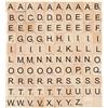 RUOXIXI 100 Pezzi Lettere di Legno dalla A alla Z, Lettere Decorative, Lettere Piastrelle per Cruciverba Gioco lettere di Legno di Ricambio, Artigianato Artistico Fai-da-te (20 * 18 * 4 mm)