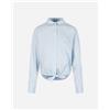Tommy Hilfiger Front Knot W - Camicia - Donna - Azzurro