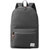 VASCHY Zaino Uomo, Zaino Donna Zaino Università Impermeabile Zaino Scuola Superiore Zaini Casual Vintage Zaino porta PC 15 Pollici Zaino da Viaggio Lavoro Grigio
