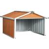Refined Capanno per Robot Tosaerba 92x97x63 cm Acciaio (Marrone)