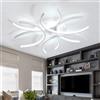 Dceinz LED Plafoniera Camera da Letto Dimmerabile Moderne Plafoniere e Telecomando Soggiorno 6000K Lampada da Soffitto APP Grande Salone Plafoniera Soffitto Metallo Bianco per Sala Da Pranzo