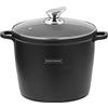 Generico Royalty Line RL-AD24M Pentola Alta con rivestimento antiaderente, coperchio in vetro, induzione, 7 Litri, 24 cm