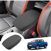 GAFAT Compatibile con Ford Ranger T9 2023 2024 2025 (Freno Elettronico) Copertura per Bracciolo, Ranger Raptor Wildtrak Protezione Console Centrale, in Microfibra PU, Ranger T9 Accessori