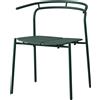 AYTM - Poltrona impilabile Novo - Verde - Alluminio termolaccato - Designer Rasmus Falkenberg