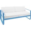 Fermob - Divano da giardino imbottito Bellevie - Blu - Schiuma poliuretanica HR - Designer Pagnon & Pelhaître