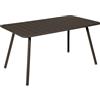 Fermob - Tavolo rettangolare Luxembourg - Marrone - Alluminio laccato - Designer Frédéric Sofia