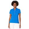 Tommy Hilfiger Short Sleeve Polo (Standard And Plus Size), Ceruleo, XS Donna