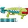 Nerf, blaster DinoSquad Armorstrike, tamburo rotante da 8 dardi, impugnatura sganciabile, 16 dardi Nerf Elite, design da anchilosauro