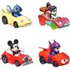 Hot Wheels RacerVerse - Set di 4 macchinine die-cast con personaggi Disney, include Topolino, Vanellope, Hiro e Stitch, giocattolo per bambini, 3+ anni, HKD31