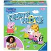 Ravensburger 20982 Peppa Pig Funny Photo Game, gioco d'azione con pratica macchina fotografica, per 2-4 bambini dai 3 anni in su, giocattolo Peppa Pig