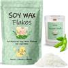 UNOTENA Cera di Soia per Candele, Cera per Candele 226g/9kg/18kg, Cera per Candele da Colare, 100% Cera di Soia Biologica Naturale per Candele[ 1KG ]