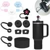 Frundoo Stanley Cup Accessori Set comprende 6 coperchi per cannucce in silicone, 2 tappi per cannucce, 2 tappi rotondi, 1 copertura in silicone per tazze Stanley da 1,2 L e 850 ml -Prodotti brevettati