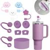 Frundoo Stanley Cup Accessori Set comprende 6 coperchi per cannucce in silicone, 2 tappi per cannucce, 2 tappi rotondi, 1 copertura in silicone per tazze Stanley da 1,2 L e 850 ml -Prodotti brevettati
