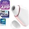 Satisfyer Love Triangle - stimolatore intelligente ad aria (bianco)