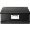 Canon PIXMA TS8750 stampante fotografica wireless multifunzione 3-1 Wireless con 6 inchiostri separati touchscreen 4,3 pollici, stampa fronte retro automatica, stampa senza uso PC, colore: nero