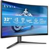 PHILIPS Evnia 32M2C5500W - Curved Gaming Monitor QHD da 32 pollici, 0,5 ms MPRT, 240 Hz, FreeSync Prem. Pro., HDR400 (2560x1440, HDMI, DisplayPort, USB Hub) grigio