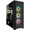 Corsair iCUE 7000X RGB Case per PC Intelligente ATX Full-Tower, Tre Pannelli in Vetro Temperato, Quattro Ventole RGB da 140 mm Incluse, Generoso Spazio Interno, Nero