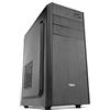 NOX XTREME PRODUCTS Nox LITE010 - NXLITE010 - Case PC, frontale con finitura spazzolata, alimentatore ATX 500W preinstallato, compatibile con schede madri ATX, micro ATX e ITX, colore nero