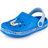 Sonic The Hedgehog Boys Zoccoli Bambini Slip On Calzature con Sonic novità Charms in Blu Gamer Sandali Cursori Cinturino Regolabile