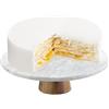 Navaris Alzata Girevole Torte - Alzatina Torta Marmo - Espositore Dolci - Giratorta per Decorare - Piatto Rotante Pasticceria 30cm - Vassoio Cupcake