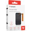 VERBATIM POCKET SSD USB 3.2 GEN 2 2TB BLACK/ORANGE
