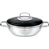 RÖSLE ELEGANCE ProCera, antiaderente, elegante ed efficiente - Ø 28 cm, resistente al calore fino a 260 °C, rivestimento in ceramica, argento, acciaio inox 18/10