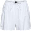 VERO MODA Vmgili HW Pantaloncini Wvn Ga, Bianco, L Donna