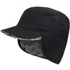 Gisdanchz Cappello Uomo Donna Invernali Paraorecchie Cappellino con Visiera Cold Weather Military Style Army Cadet Hats Thermal Warm Winter Baseball Flat Top cap Nero