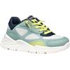Geox J Loftus Boy E, Scarpe da Ginnastica, White/Sage, 29 EU