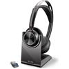 POLY - AUDIO Poly - Voyager Focus 2 UC USB-C Headset with Stand (Plantronics) - Bluetooth Dua