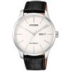 Citizen NH8350-08B - Orologio automatico da uomo, cinturino in pelle, quadrante bianco