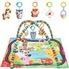 Play Okay Palestrina Neonato - Tappeto Gioco Neonato Montessori con 5 Giocattoli Sensoriali - Palestra Neonati Multifunzione 0+ mesi - Tappeto Bambini con Arco - Giochi Interattivi per Neonati - Regalo Neonato