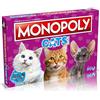 Winning Moves Gioco da tavolo Monopoly per gatti, acquista 22 dei posti preferiti dei nostri gatti per fare un pisolino e scambiare la tua strada verso il successo, ottimo regalo per bambini dagli 8