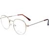 Montana - Occhiali da Lettura tondi BLF54A speciale schermo, dorato Misto, con trattamento anti-luce blu - lente d'ingrandimento:+1.0