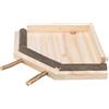 TRIXIE Uccello 51698 - Accessorio per gabbia, con barre, in legno, 19 x 19 cm