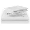 TEMPUR-PEDIC TEMPUR Completo Lenzuola Cotone Classico Bianco - Queen Size