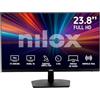 Nilox NXM24FHD11 Monitor Gaming FullHD 24 Pollici, Frequenza 75Hz, Tempo di Risposta 5ms, Ingressi HDMI e VGA, Monitor PC con Retroilluminazione LED e Angolo di Visione 178°