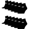 PUMA Calzini unisex Quarter Sneaker alti alla caviglia per uomo e donna, confezione da 12, 200 - nero, 39-42