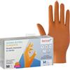 Bericah Guanti in nitrile Derma Nytril Diamante colore arancione 50pz
