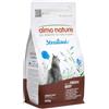 almo nature Sterilised, Crocchette Gatto Adulto con Manzo Fresco Confezione da 400 g